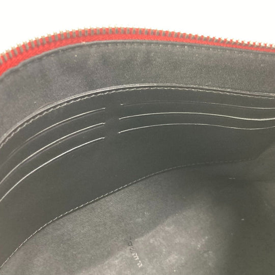 FENDI Clutch bag 7N0106 leather Red Zucca mens Used Authentic