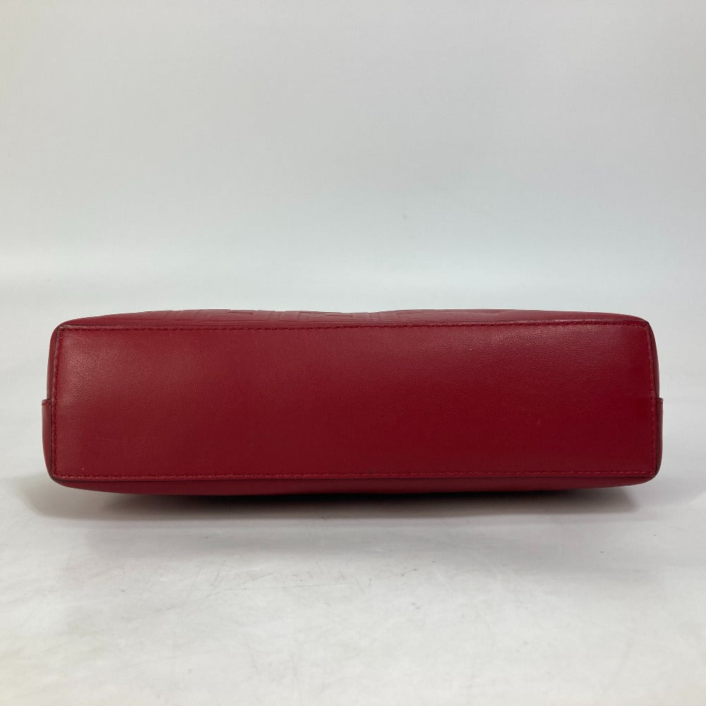 FENDI Clutch bag 7N0106 leather Red Zucca mens Used Authentic