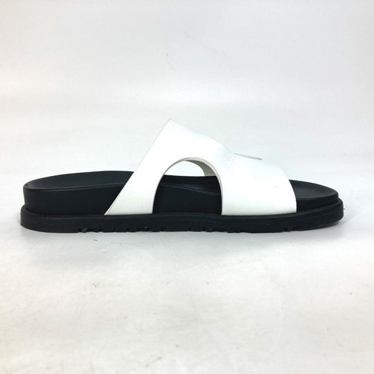 HERMES Sandals leather Two-tone (white) shoes edit 35