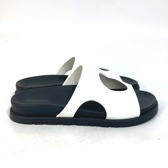 HERMES Sandals leather Two-tone (white) shoes edit 35