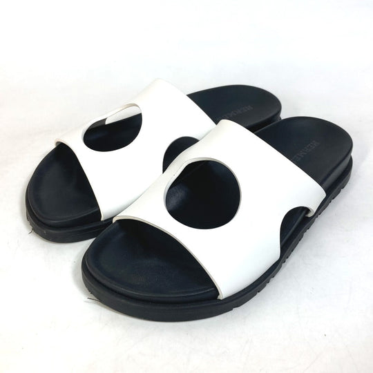 HERMES Sandals leather Two-tone (white) shoes edit 35