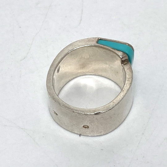 HERMES Ring SV925 Silver H logo candy Women 50 Used Authentic