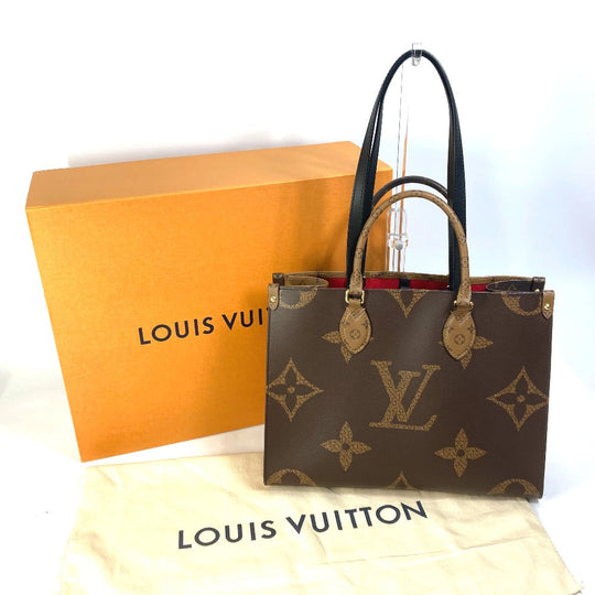 LOUIS VUITTON Tote Bag M45321 Monogram giant canvas Brown Monogram Giant On the Go MM