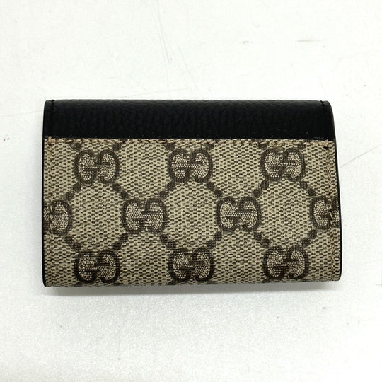 GUCCI Key case Key holder  456118 GG Supreme Canvas beige GG Marmont six hooks Women Used Authentic