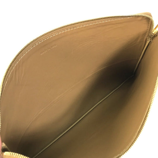 CELINE Clutch bag 100093HTM leather Brown Two-tone By color Women Used Authentic