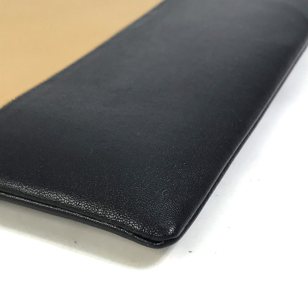 CELINE Clutch bag 100093HTM leather Brown Two-tone By color Women Used Authentic