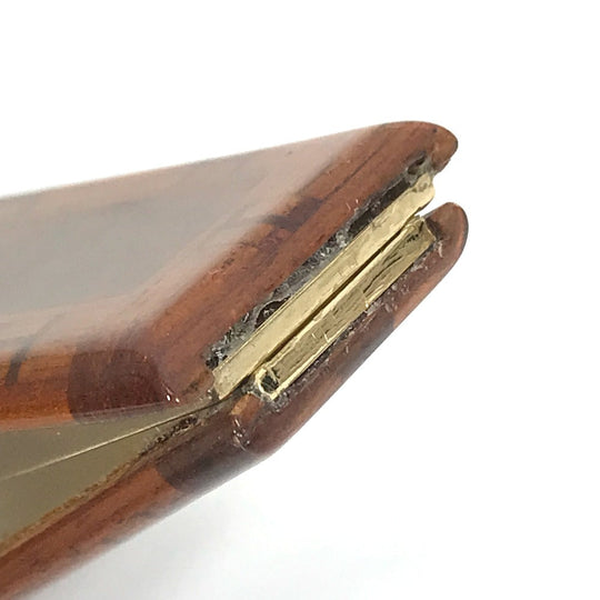 HERMES Other stationery Wood, Metal Brown interior stationery paper clip H logo Women(Unisex) Used Authentic