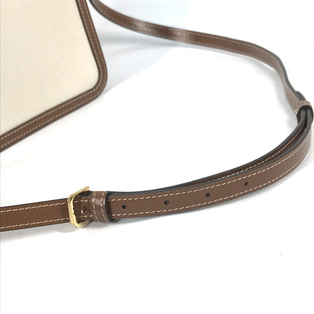 BURBERRY Shoulder Bag 8039365 Canvas / leather beige Bag 2WAY bag clutch bag TB Women Used Authentic
