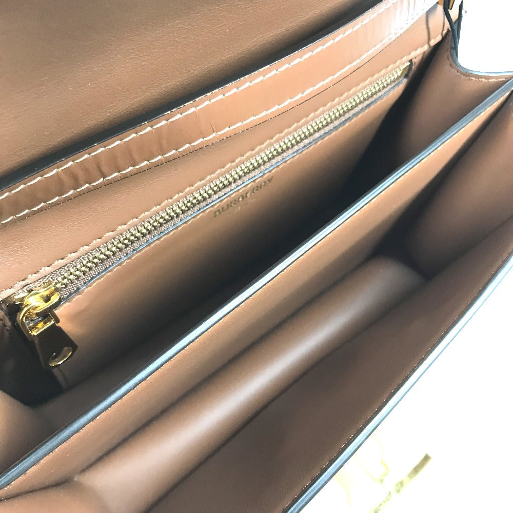 BURBERRY Shoulder Bag 8039365 Canvas / leather beige Bag 2WAY bag clutch bag TB Women Used Authentic