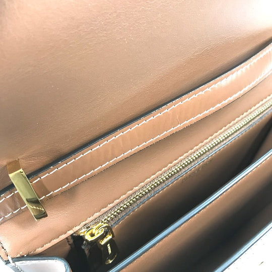 BURBERRY Shoulder Bag 8039365 Canvas / leather beige Bag 2WAY bag clutch bag TB Women Used Authentic