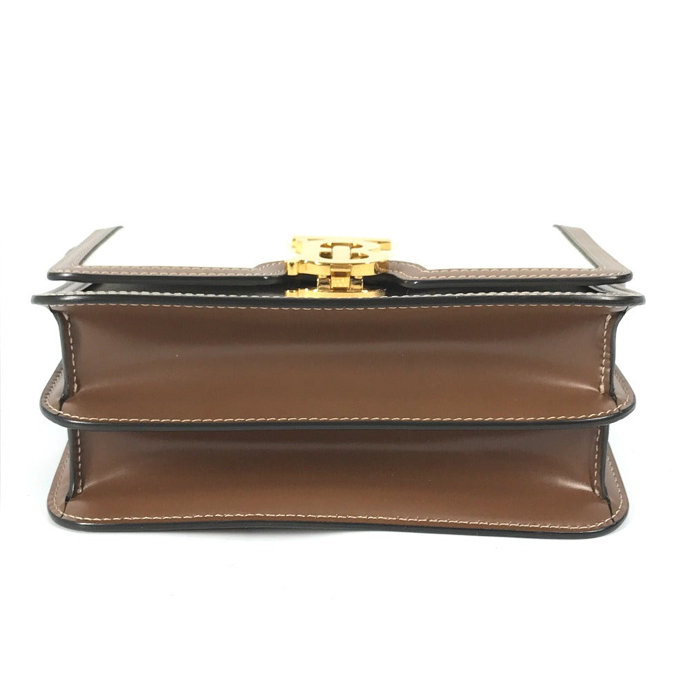 BURBERRY Shoulder Bag 8039365 Canvas / leather beige Bag 2WAY bag clutch bag TB Women Used Authentic