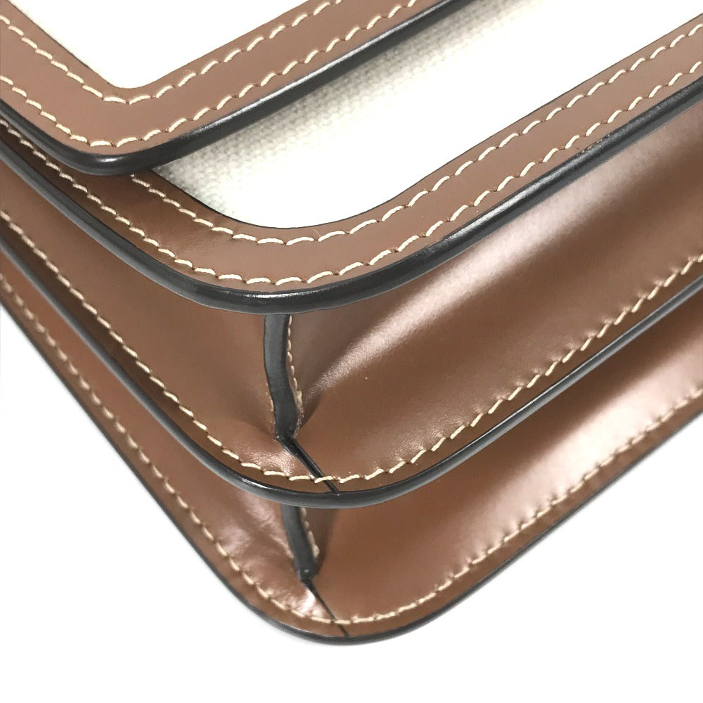 BURBERRY Shoulder Bag 8039365 Canvas / leather beige Bag 2WAY bag clutch bag TB Women Used Authentic