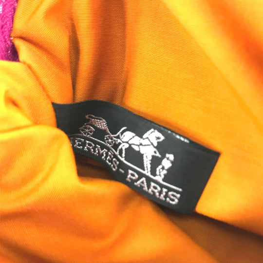 HERMES Pouch canvas pink Boride pouch mini mini