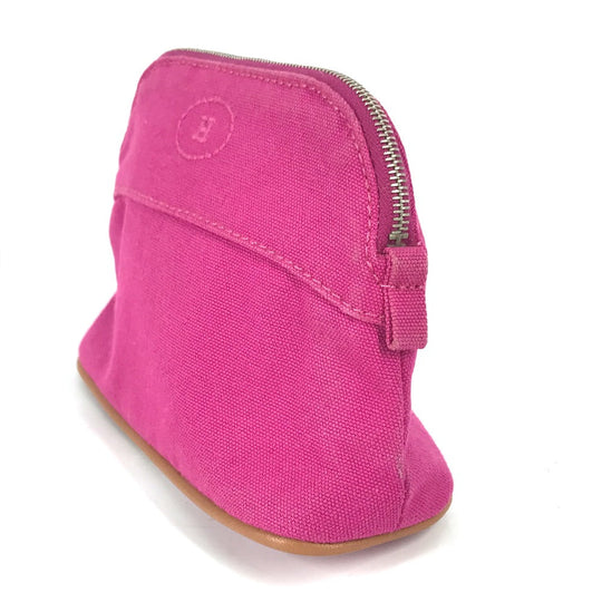 HERMES Pouch canvas pink Boride pouch mini mini