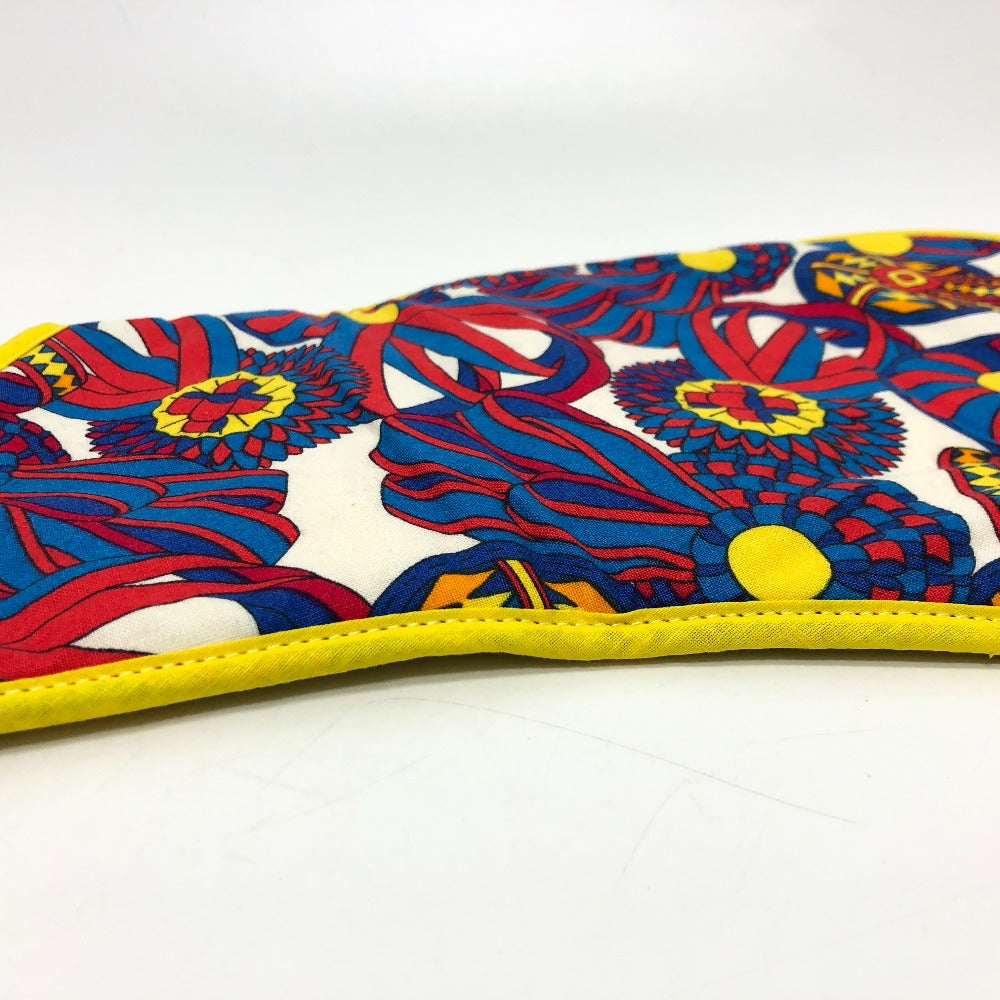 HERMES Other miscellaneous goods cotton multicolor Potholder ribbon kitchen gloves Women(Unisex) Used Authentic