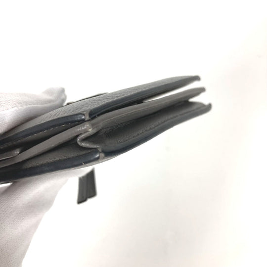 BALENCIAGA Folded wallet 640111 leather gray Neo classic Women(Unisex) Used Authentic