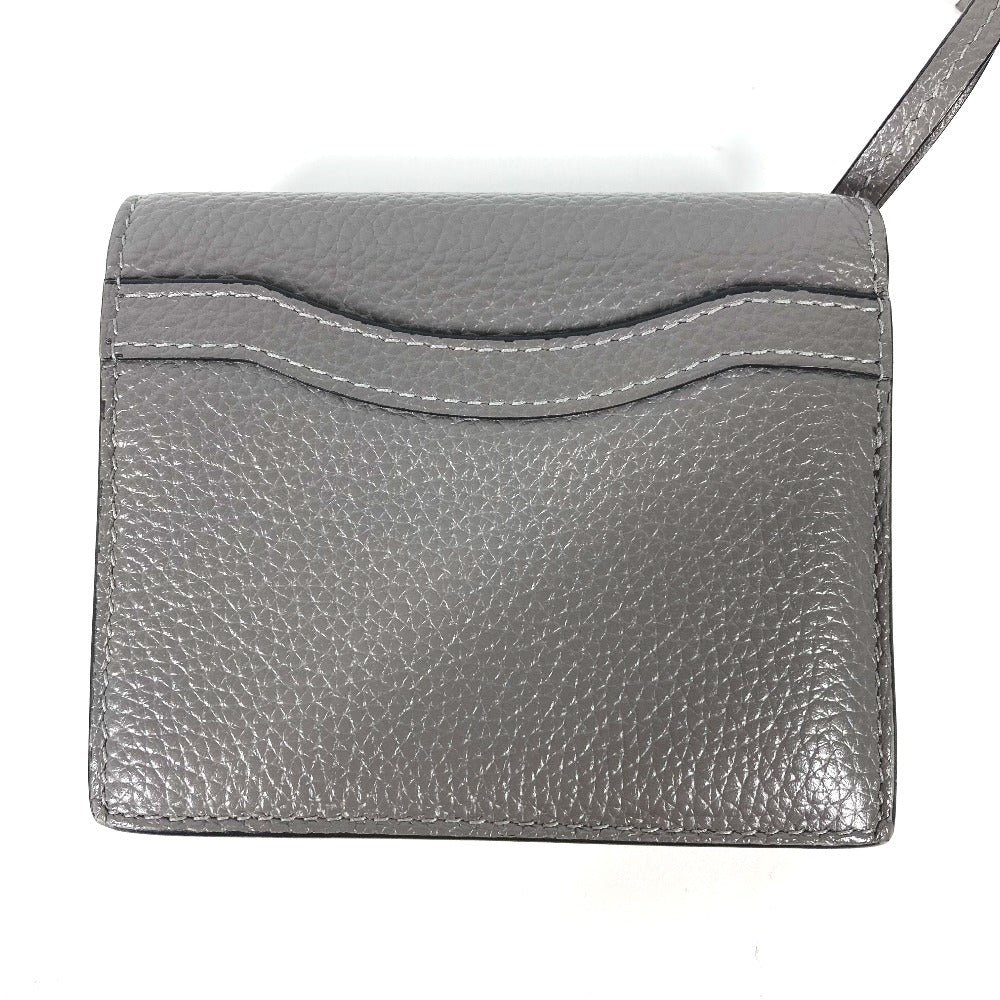 BALENCIAGA Folded wallet 640111 leather gray Neo classic Women(Unisex) Used Authentic