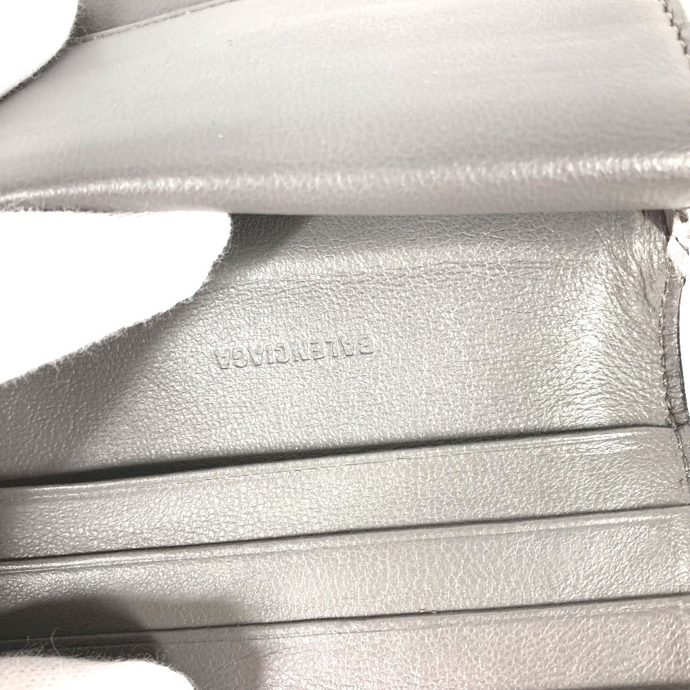 BALENCIAGA Folded wallet 640111 leather gray Neo classic Women(Unisex) Used Authentic