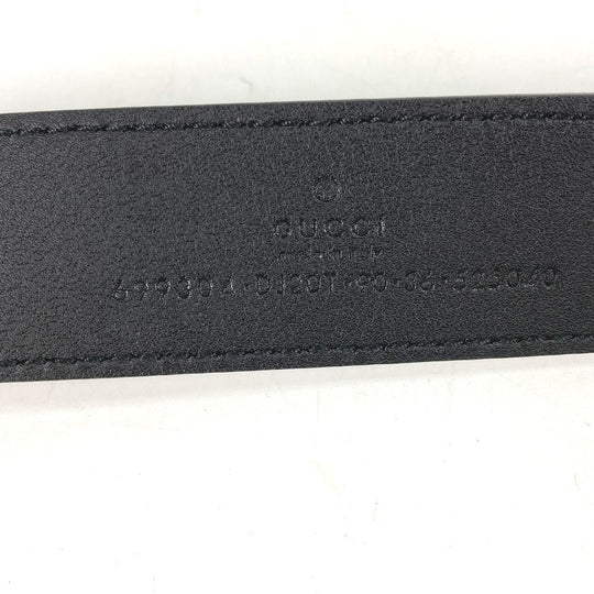 GUCCI Long Wallet Purse 699304 leather black Belt bag Waist bag GG mens Used Authentic