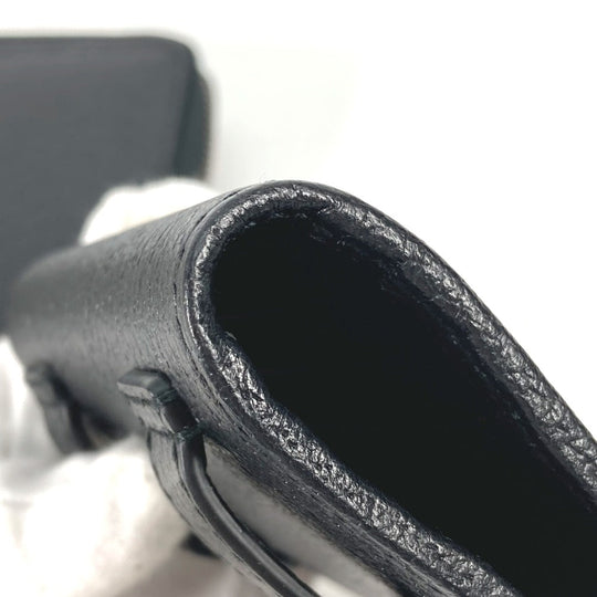 GUCCI Long Wallet Purse 699304 leather black Belt bag Waist bag GG mens Used Authentic