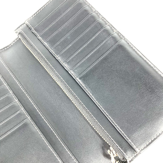 BURBERRY Long Wallet Purse 8052803 PVC Brown Long wallet giant check mens Used Authentic