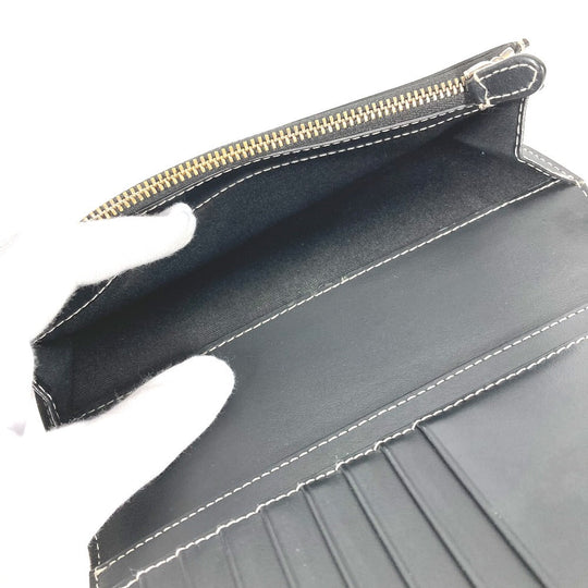 BURBERRY Long Wallet Purse 8052803 PVC Brown Long wallet giant check mens Used Authentic