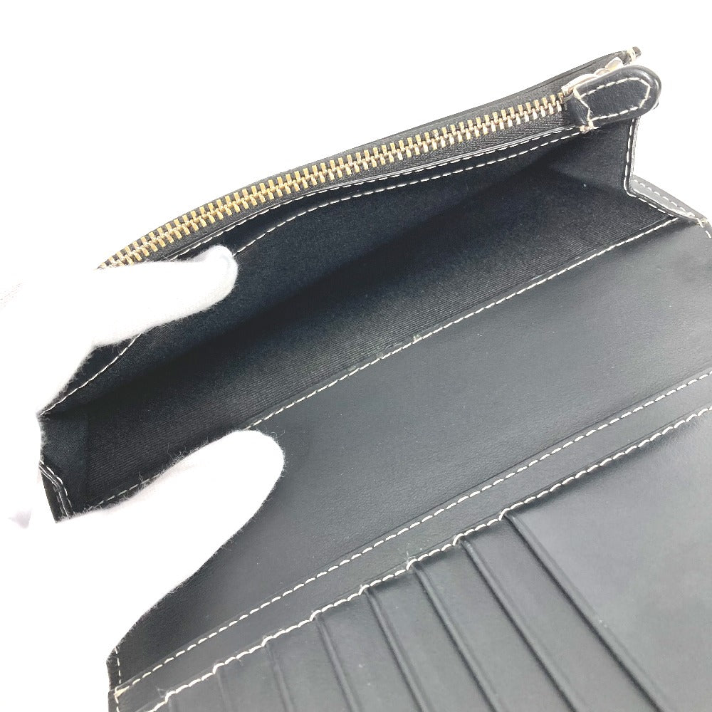 BURBERRY Long Wallet Purse 8052803 PVC Brown Long wallet giant check mens Used Authentic