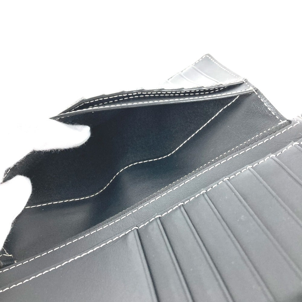 BURBERRY Long Wallet Purse 8052803 PVC Brown Long wallet giant check mens Used Authentic