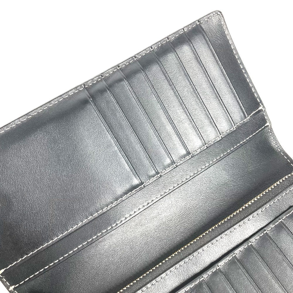 BURBERRY Long Wallet Purse 8052803 PVC Brown Long wallet giant check mens Used Authentic