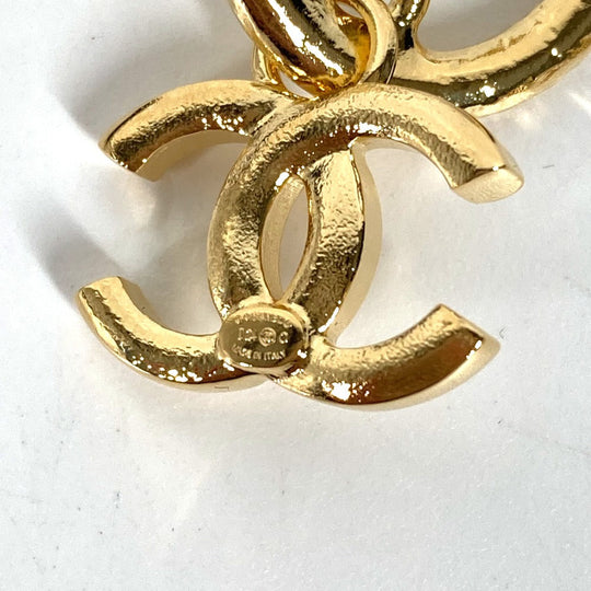 CHANEL Pierce metal gold 24C CC COCO Mark Women Used Authentic
