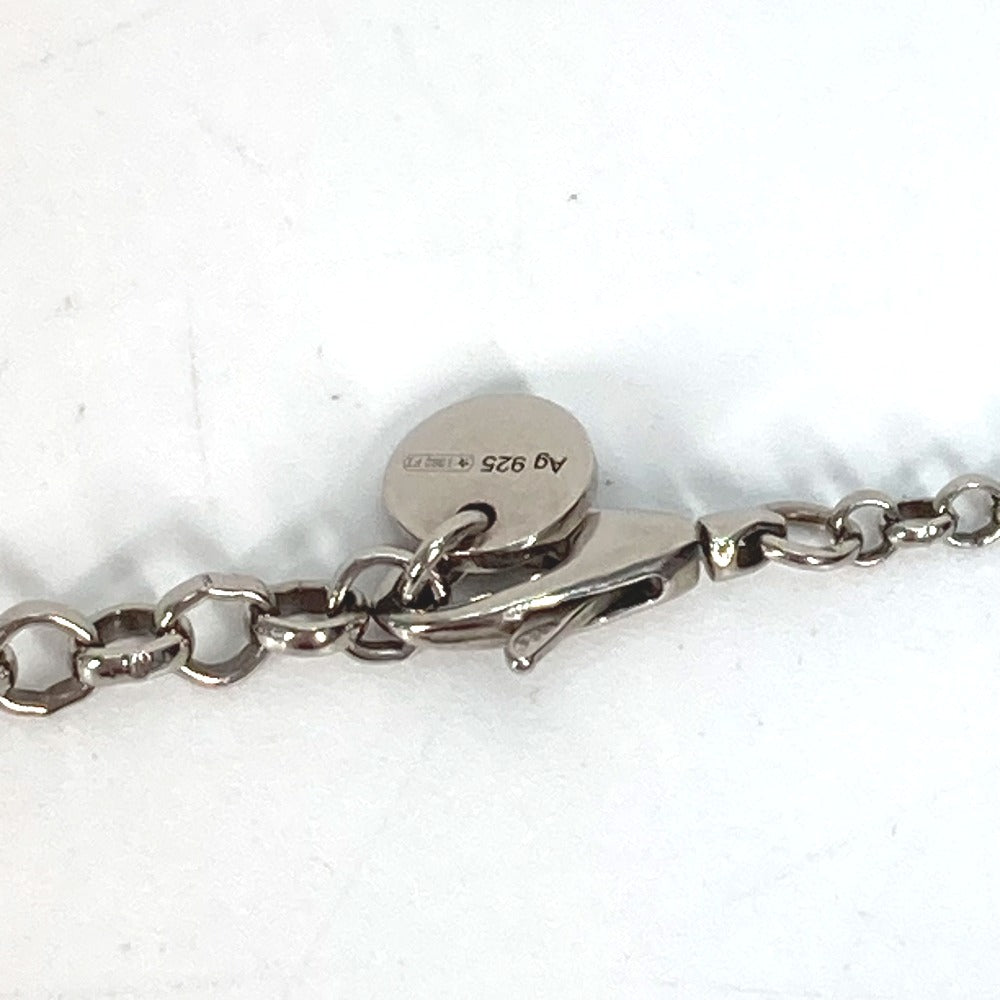 GUCCI Necklace SV925 Silver Arabesque Interlocking G Women Used Authentic