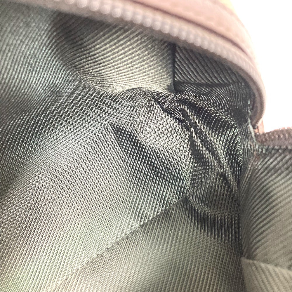 GUCCI Pouch 29595 GG canvas / leather Beige x dark brown GG Women Used Authentic