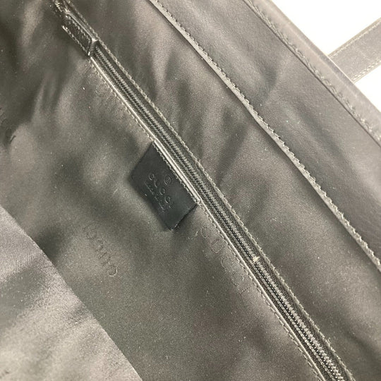 GUCCI Shoulder Bag 002 1064 Leather / nylon black Jackie line Women Used Authentic