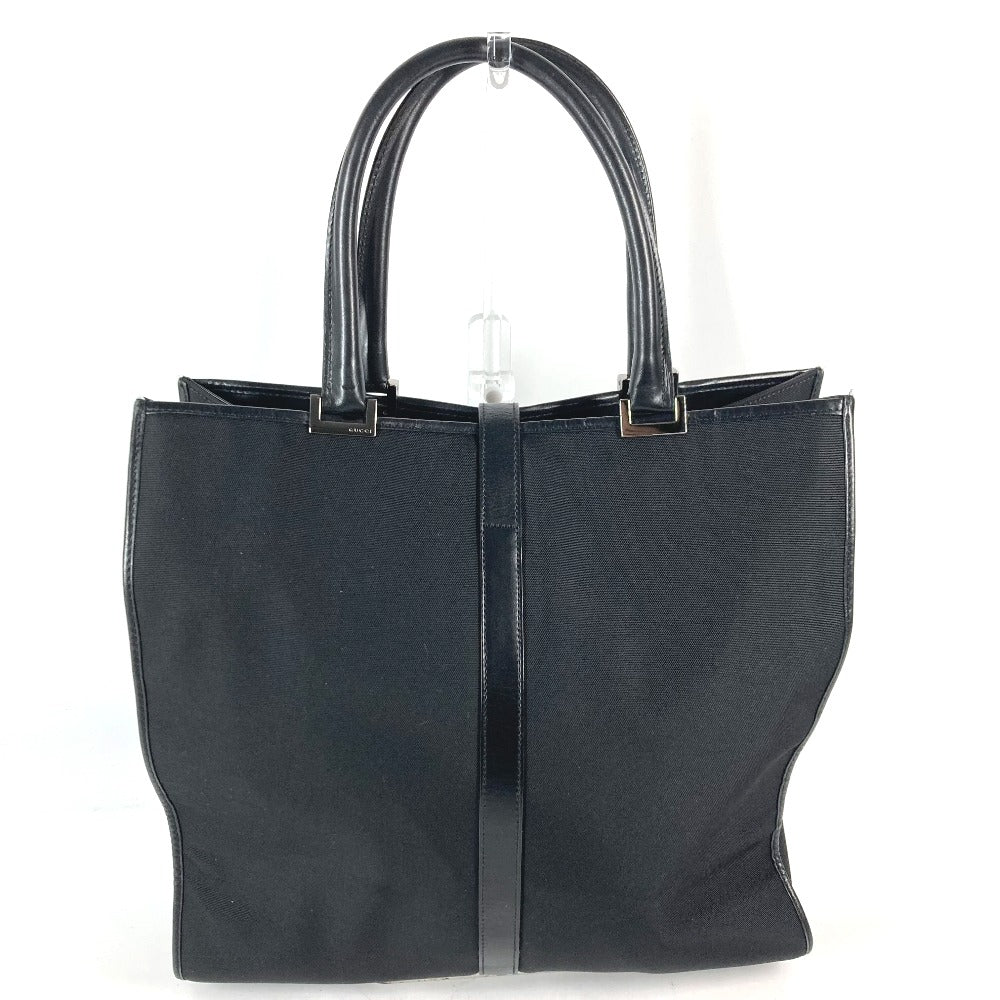 GUCCI Shoulder Bag 002 1064 Leather / nylon black Jackie line Women Used Authentic