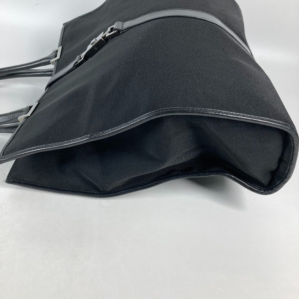 GUCCI Shoulder Bag 002 1064 Leather / nylon black Jackie line Women Used Authentic