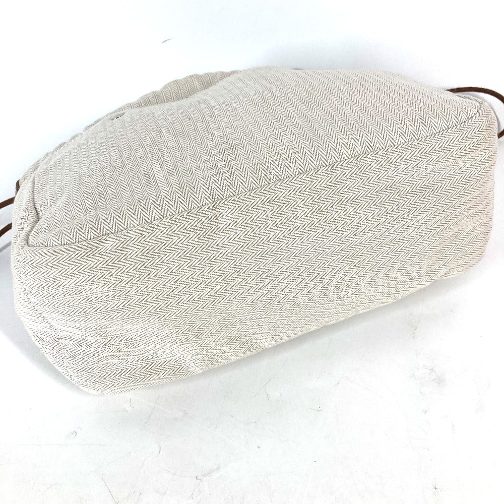 HERMES Pouch Toile Chevron Vaubarenia beige Foolby 25