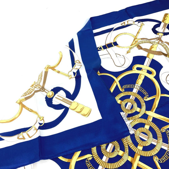 HERMES scarf silk Red The Evolution of Horse-Drawn Carriages Carre90 Women Used Authentic