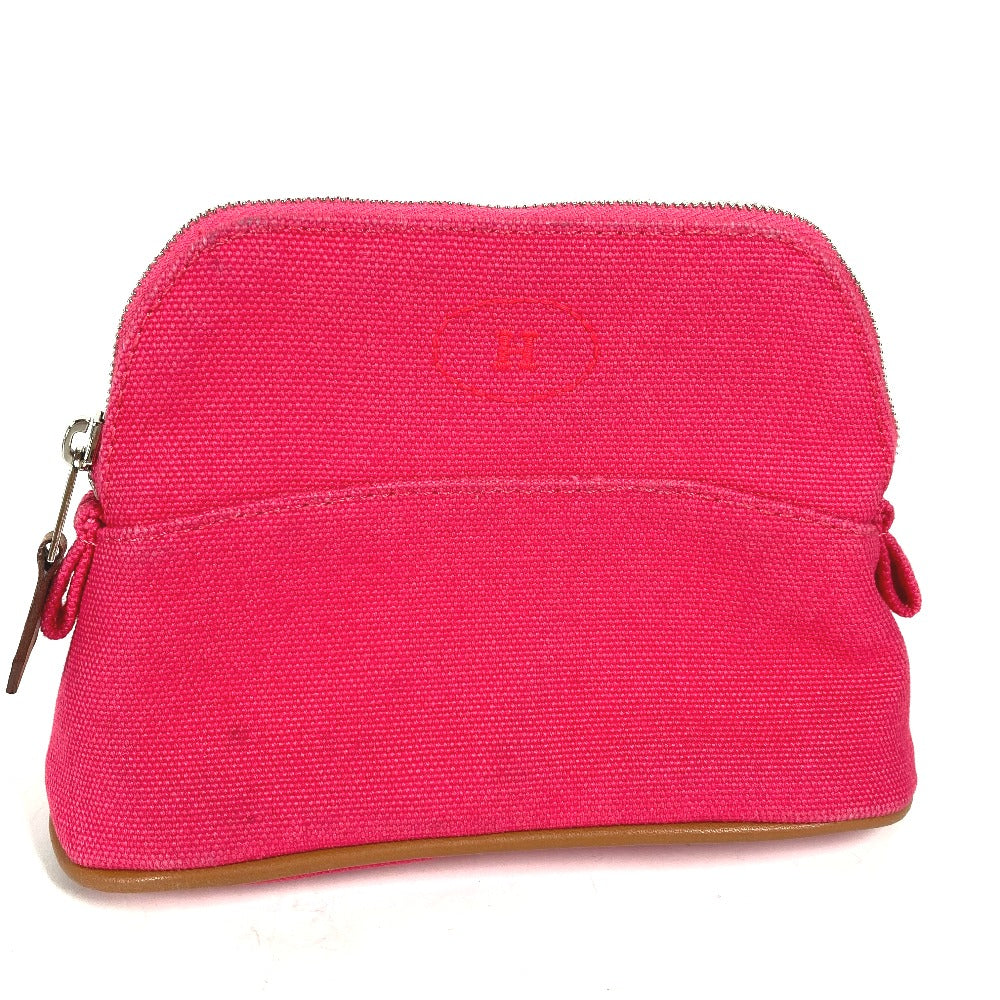 HERMES Pouch canvas pink Bolide Pouch Mini Mini 16