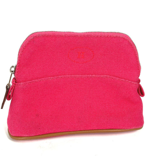 HERMES Pouch canvas pink Bolide Pouch Mini Mini 16