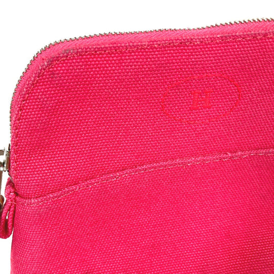HERMES Pouch canvas pink Bolide Pouch Mini Mini 16