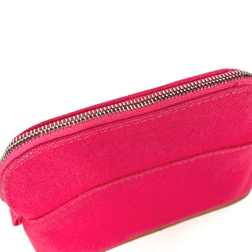 HERMES Pouch canvas pink Bolide Pouch Mini Mini 16