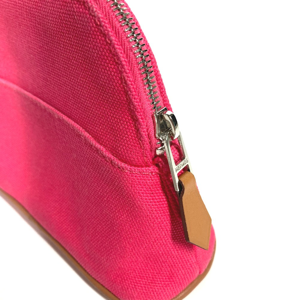 HERMES Pouch canvas pink Bolide Pouch Mini Mini 16