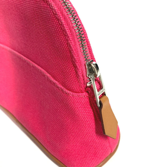 HERMES Pouch canvas pink Bolide Pouch Mini Mini 16