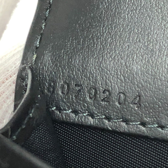 BURBERRY Card Case Leather, PVC black check mens Used Authentic