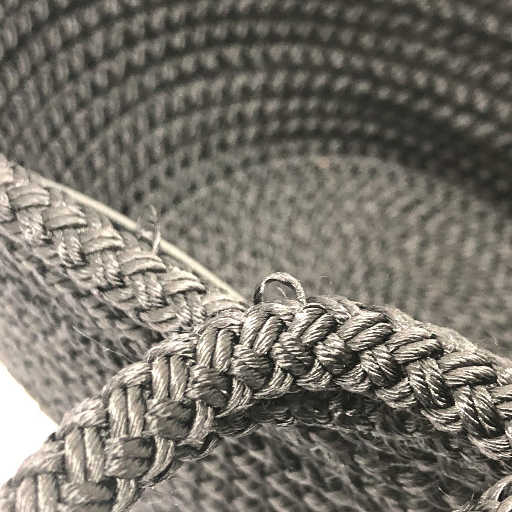 BALENCIAGA Shoulder Bag 695612 Nylon, Lambskin black Ibiza small basket bag Women Used Authentic