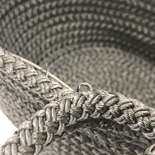 BALENCIAGA Shoulder Bag 695612 Nylon, Lambskin black Ibiza small basket bag Women Used Authentic