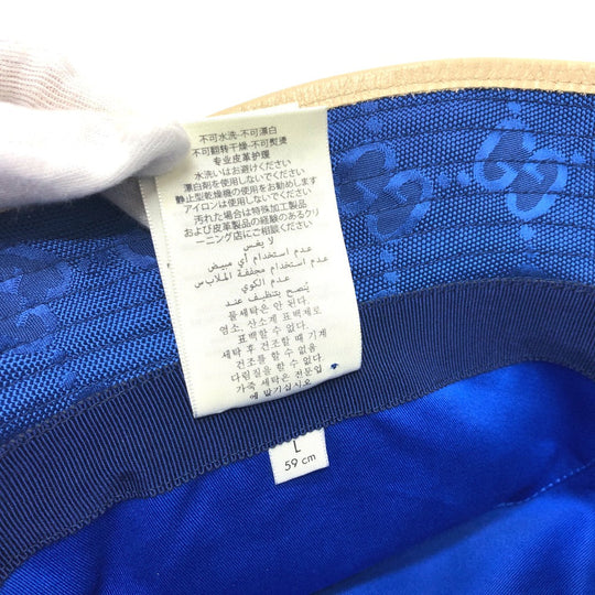 GUCCI hat 627115 Nylon blue Japan limited Off The Grid mens L Used Authentic