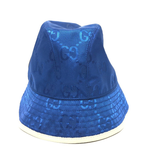 GUCCI hat 627115 Nylon blue Japan limited Off The Grid mens L Used Authentic