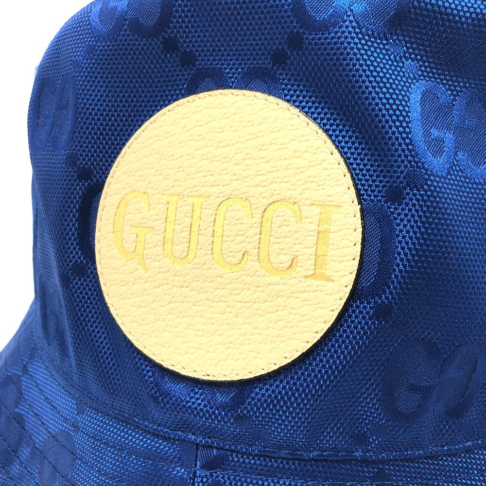 GUCCI hat 627115 Nylon blue Japan limited Off The Grid mens L Used Authentic