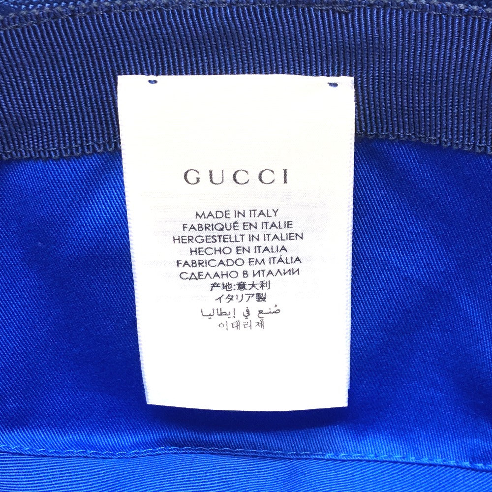 GUCCI hat 627115 Nylon blue Japan limited Off The Grid mens L Used Authentic